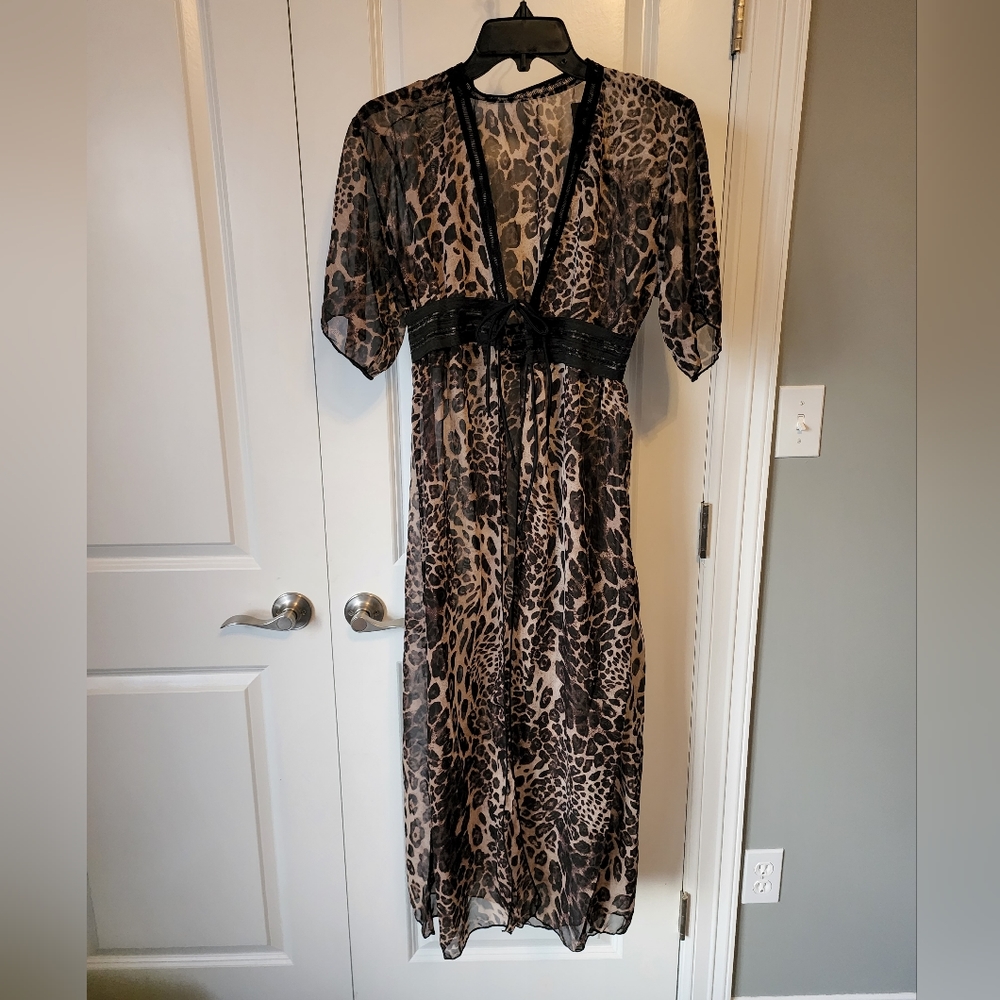 Animal Print Kimono